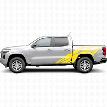 Strisce Viniliche Frastagliate per Portiera e Fianco Cassone per Chevrolet Colorado 3ª Gen 2023-2026_3