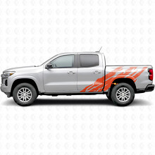 Strisce Viniliche Frastagliate per Portiera e Fianco Cassone per Chevrolet Colorado 3ª Gen 2023-2026_4