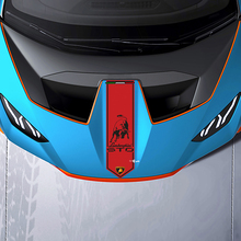 Adesivo in vinile per strisce centrali sul cofano per Lamborghini STO
 3