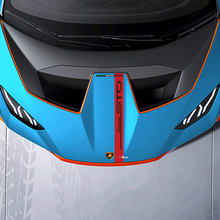 Adesivo in vinile per strisce sul cofano per Lamborghini STO
 3