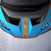 Striscia centrale del cofano logo STO Adesivo in vinile Racing Grafica per Lamborghini STO
 3