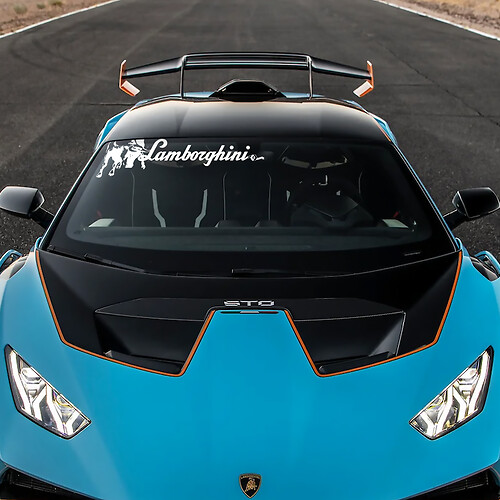 Striscia centrale del cofano logo STO Adesivo in vinile Racing Graphics per Lamborghini STO
