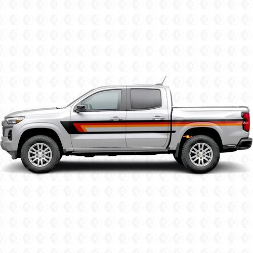 Strisce in Vinile Retrò Superiore per Linea Cintura Porta e Fianco Cassone per Chevrolet Colorado 3ª Generazione 2023-2026
