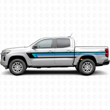 Strisce in Vinile Retrò Superiore per Linea Cintura Porta e Fianco Cassone per Chevrolet Colorado 3ª Generazione 2023-2026_2