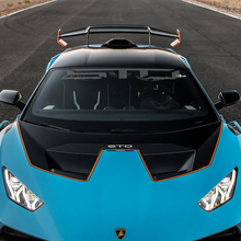 Adesivo in vinile con grafica del logo STO per parabrezza Lamborghini STO 2
 2