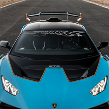 Adesivo in vinile con grafica del logo STO per parabrezza Lamborghini STO 2
 2