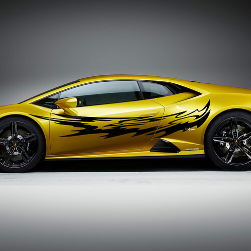 Grafica laterale Adesivo in vinile Racing per Lamborghini Huracan Evo
 1