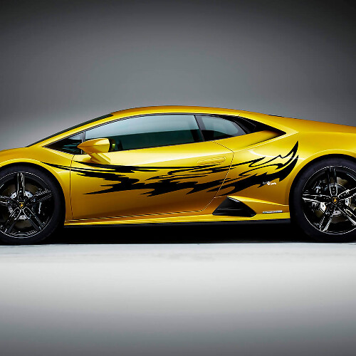 Grafica laterale Adesivo in vinile Racing per Lamborghini Huracan Evo
