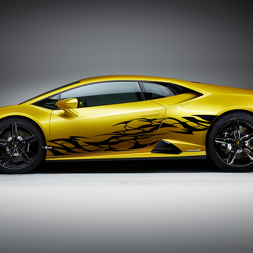 Grafica laterale Adesivo in vinile Tribale Racing per Lamborghini Huracan Evo
