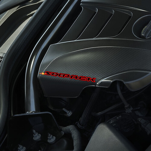 Adesivi per cofano motore Sixpack per Dodge Charger
 1