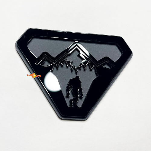Montagne Sasquatch Bigfoot Yeti Stemmi Parafango Emblema Portellone 3D Badge 2
 1