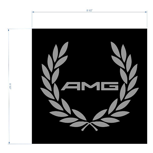 Adesivo in Vinile Universale AMG Racing Wreath per Mercedes-Benz Classe S