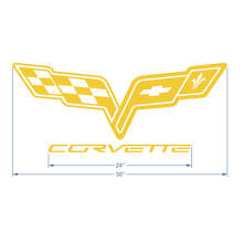 Adesivo in vinile logo cofano Corvette C6 2 2