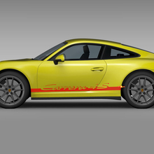 Adesivo adesivo per strisce laterali del pannello rocker per Porsche Carrera 4S 2
 2