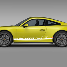 Adesivo adesivo per strisce laterali del pannello rocker per Porsche Carrera 4S 2
 3