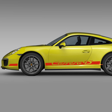 Adesivo adesivo per strisce da corsa sul pannello laterale per Porsche Carrera 4S 2
 2
