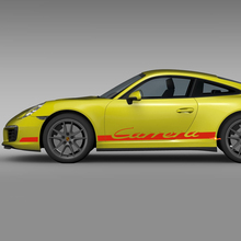 Adesivo adesivo per strisce da corsa sul pannello laterale per Porsche Carrera S
 2