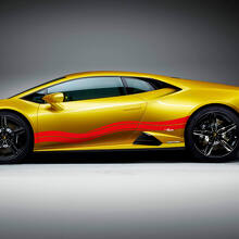 Adesivi in vinile per grafica a strisce laterali per Lamborghini Huracan Evo
 3