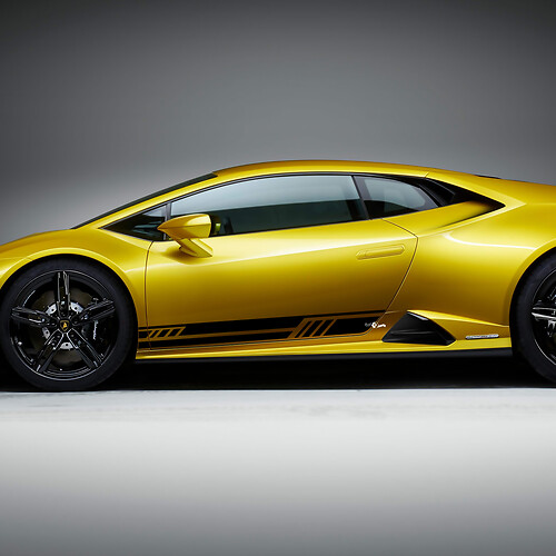 Adesivi in vinile per grafica strisce laterali per pannelli laterali per Lamborghini Huracan Evo
 1