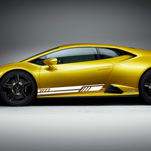 Adesivi in vinile per grafica strisce laterali per pannelli laterali per Lamborghini Huracan Evo
 2