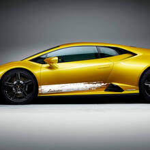 Kit Adesivi Vinile Strisce Laterali Usurate per Lamborghini Huracan Evo_2