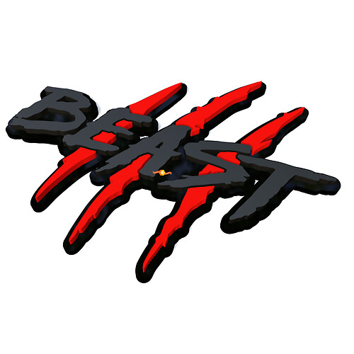 Graffi Bestia Artigli Fender Emblema Badge 3D
