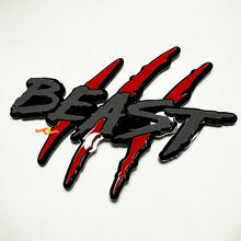 Graffi Bestia Artigli Fender Emblema 3D Badge
 2