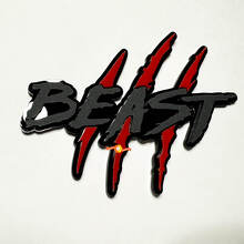 Emblema 3D Artiglio Bestia parafango graffi_3