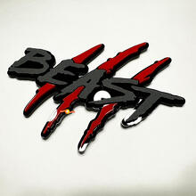 Emblema 3D Artiglio Bestia parafango graffi_5
