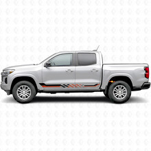 Strisce viniliche a scacchi per porte e pannelli sottoporta per Chevrolet Colorado 3ª Gen 2023-2026_2