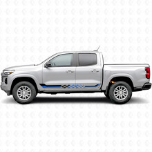 Strisce viniliche a scacchi per porte e pannelli sottoporta per Chevrolet Colorado 3ª Gen 2023-2026_3