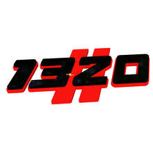 1320 Hash Black and Red 3D — Emblema (parafango)_4