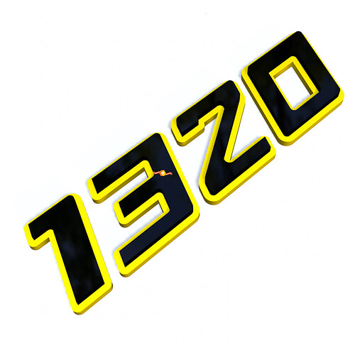 Emblema parafango 3D 1320 HEMI
