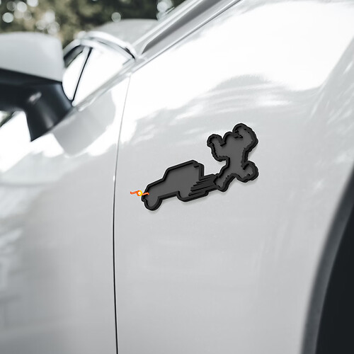 Emblema del parafango Jeep Yeti Sasquatch 3D
 1