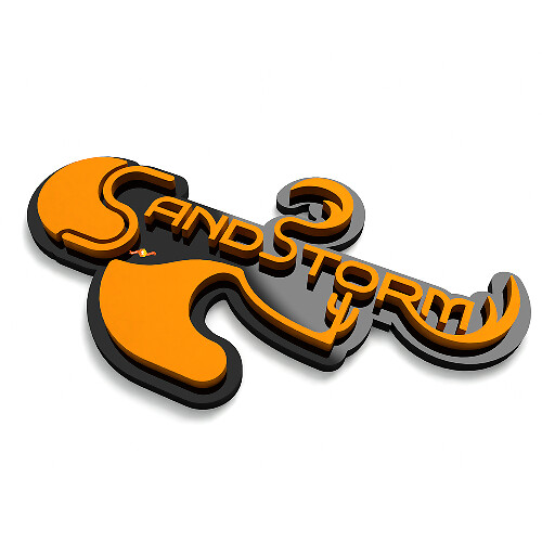 Distintivo Paraurti Posteriore SandStorm Emblema Distintivo 3D