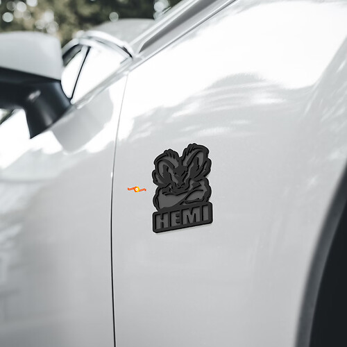 Emblema parafango 3D Hemi Ram Muscle