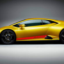 Lettere Strisce Laterali Grafiche Adesivo in Vinile da Corsa per Lamborghini Huracan Evo 3