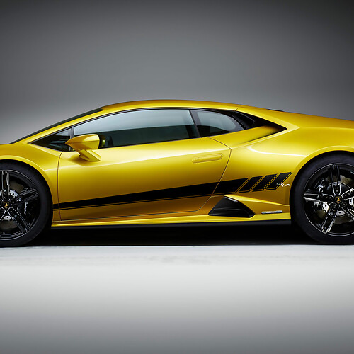 Adesivi in vinile per grafica a strisce laterali per Lamborghini Huracan Evo 3