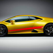Adesivi in vinile per grafica a strisce laterali per Lamborghini Huracan Evo 3
 3