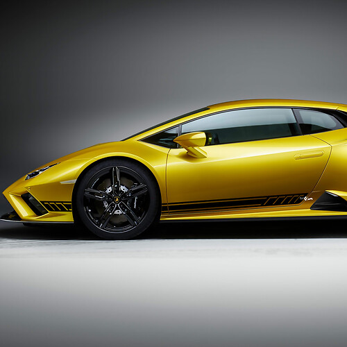 Adesivi in vinile per strisce laterali grafiche da corsa per Lamborghini Huracan Evo 3
 1