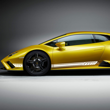 Adesivi in vinile per strisce laterali grafiche da corsa per Lamborghini Huracan Evo 3
 2