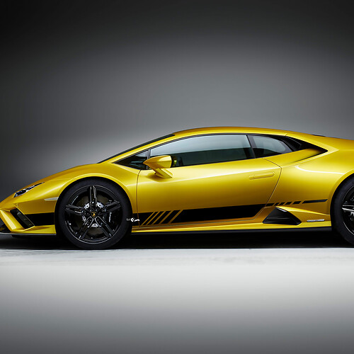 Adesivi in vinile adesivo grafico per corse strisce laterali per Lamborghini Huracan Evo 5
