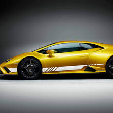 Adesivi Grafici Strisce Laterali Racing in Vinile per Lamborghini Huracan Evo 2