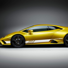 Adesivi in vinile adesivo grafico per corse strisce laterali per Lamborghini Huracan Evo 5
 2