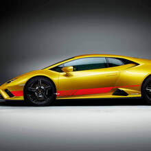 Adesivi Grafici Strisce Laterali Racing in Vinile per Lamborghini Huracan Evo 3