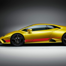 Adesivi in vinile adesivo grafico per corse strisce laterali per Lamborghini Huracan Evo 5
 3