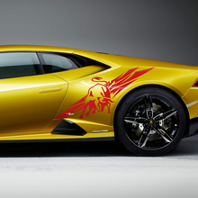 Grafica adesiva in vinile per parafango posteriore laterale per Lamborghini Huracan Evo
 3