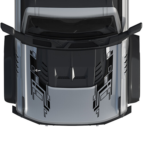 Adesivo grafico avvolgente per cofano Bronco Raptor per Ford Bronco
 1