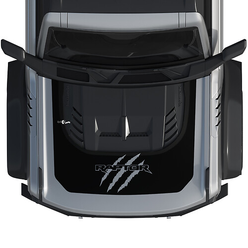 Cappuccio Bronco Raptor Graffi Artigli Wrap Grafica Adesivo per Ford Bronco