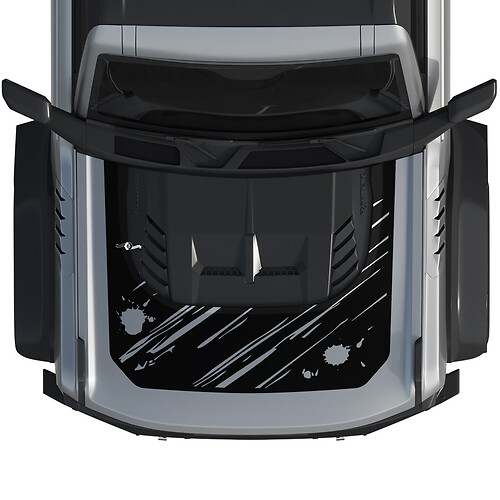 Adesivo grafico per avvolgimento antigraffio per cofano Bronco Raptor per Ford Bronco